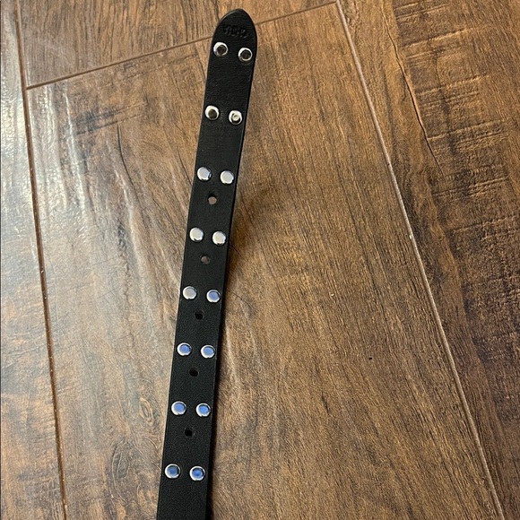 Women’s Black Belt with Silver Studs and Buckle